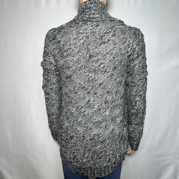 Element Open Cardigan Sweater Size Small Heathered Black & Grey - Picture 3 of 9